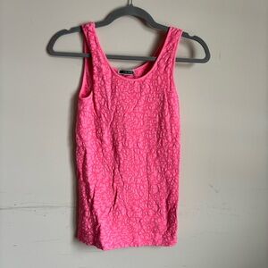 Nikibiki Hot Pink Textured Tank Top